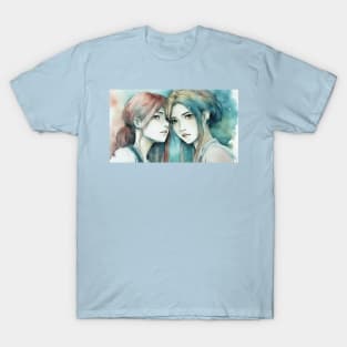 Romantic Anime Girls T-Shirt